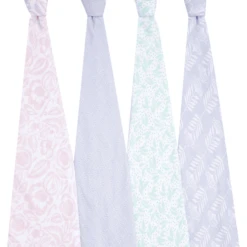 Aden + Anais™ Essential S Katoenen Mousseline Draagdoek 4 Pak Damsel -MiniMoois aden anais essential s katoenen mousseline draagdoek 4 pak damsel a390104 1