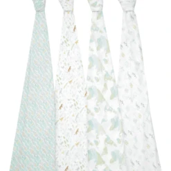 Aden + Anais™ Essential S Katoenen Mousseline Draagdoek 4 Pak Voyage -MiniMoois aden anais essential s katoenen mousseline draagdoek 4 pak voyage a390102 1