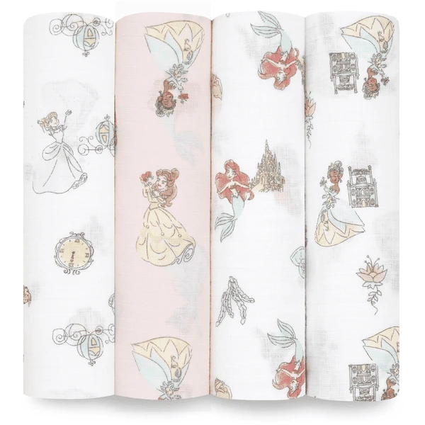 Aden + Anais™ Essential S Pucktuch Disney Prince Ss 4-pack 3 Aden + Anais™ Essential S Pucktuch Disney Prince Ss 4-pack
