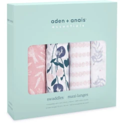 Aden + Anais™ Essential S Pucktuch Flower S Bloom 4-pack -MiniMoois aden anais essential s pucktuch flower s bloom 4 pack a378446 2
