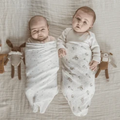 Aden + Anais™ Essential S Zijdezachte Puckdoek 2-pack Healing Nature 120 X 120 C -MiniMoois aden anais essential s zijdezachte puckdoek 2 pack healing nature 120 x 120 c a383655 3