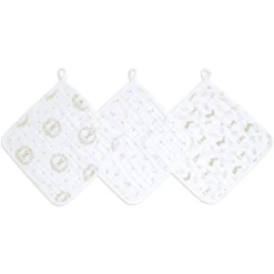Aden +anais™ Musslin Washandje 3-Pack Blush Ing Bunnies -MiniMoois aden anais musslin washandje 3 pack blush ing bunnies a410157 2