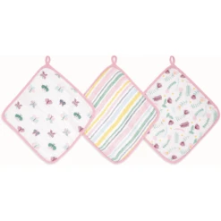 Aden ® Disney Washandje Floral Fauna 3-pack
