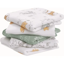 Aden ® Spuugdoeken Winnie + Friends 5pack -MiniMoois aden spuugdoeken winnie friends 5pack a292820 1