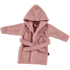 Alvi ® Badstof Badjas Met Kap Roze -MiniMoois alvi badstof badjas met kap roze a324826 4