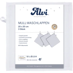 Alvi ® Gaasflanel 3-pack Wit 20 X 20 Cm -MiniMoois alvi gaasflanel 3 pack wit 20 x 20 cm a334776 4