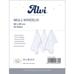 Alvi ® Gaasluiers Pak Van 10 Witte 80 X 80 Cm 8 Alvi ® Gaasluiers Pak Van 10 Witte 80 X 80 Cm -MiniMoois alvi gaasluiers pak van 10 witte 80 x 80 cm a388637 2