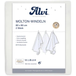 Alvi ® Molton Luiers 2-pack Wit 80 X 80 Cm 11 Alvi ® Molton Luiers 2-pack Wit 80 X 80 Cm -MiniMoois alvi molton luiers 2 pack wit 80 x 80 cm a334795 4