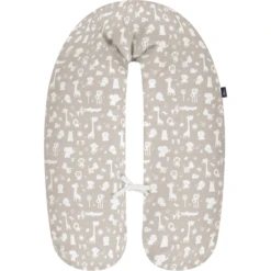 Alvi ® Verpleegkussen Met Hoes Dierentuindieren Taupe -MiniMoois alvi verpleegkussen met hoes dierentuindieren taupe a383745 2