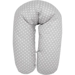 ALVI Voedingskussen Met Hoes Stars Zilver -MiniMoois alvi voedingskussen met hoes stars zilver a231350 2