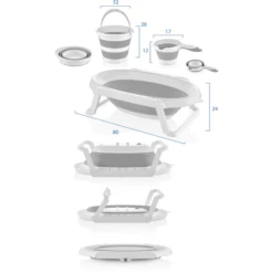 BabyJem Badset Opvouwbaar 3-delig, Grijs -MiniMoois babyjem badset opvouwbaar 3 delig grijs a375732 4