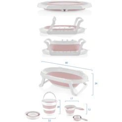 BabyJem Badset Opvouwbaar 3-delig, Roze -MiniMoois babyjem badset opvouwbaar 3 delig roze a375735 1