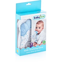 BabyJem Handschoen Tandenkrabber Blauw -MiniMoois babyjem handschoen tandenkrabber blauw a284053 2