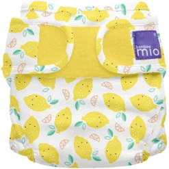 MiniMoois 12 Bambino Mio Luier Overbroekje Mioduo, Tender Lemon, Maat 1 (<9Kg)