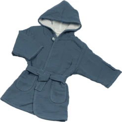 Be Be 's Collection Mousseline Badjas Donkerblauw 8 Be Be 's Collection Mousseline Badjas Donkerblauw -MiniMoois be be s collection mousseline badjas donkerblauw a325028 2