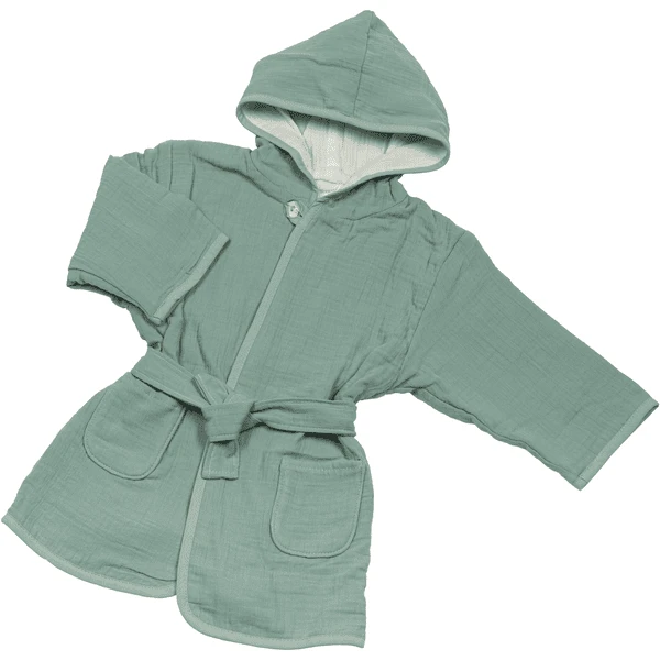 Be Be 's Collection Mousseline Badjas Groen 7 Be Be 's Collection Mousseline Badjas Groen - Afbeelding 5