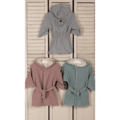 Be Be 's Collection Muslin Badjas Grijs -MiniMoois be be s collection muslin badjas grijs a325007 1