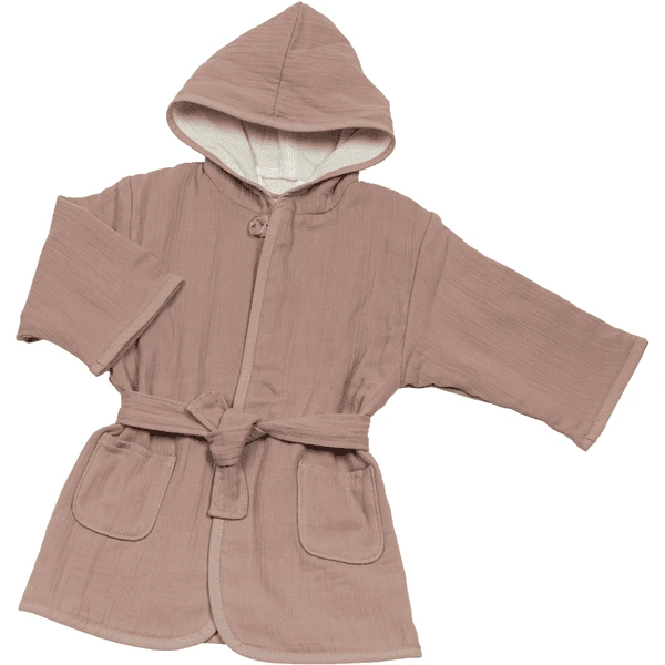 Be Be 's Collection Muslin Badjas Oud Roze 3 Be Be 's Collection Muslin Badjas Oud Roze