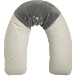 Be Be 's Collection Verpleegkundig Kussen Met Overtrek Ster Grijs -MiniMoois be be s collection verpleegkundig kussen met overtrek ster grijs a400526 1