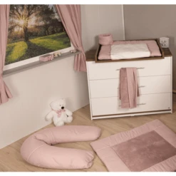 Be Be 's Collection Verzorgingskussen Met Overtrek Roze 40 X 190 Cm -MiniMoois be be s collection verzorgingskussen met overtrek roze 40 x 190 cm a326984 1