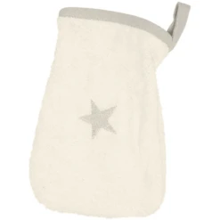 Be Be 's Collection Wash Glove Star Grijs