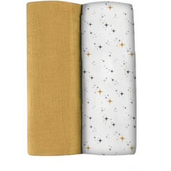 BEABA ® Set Van 2 Burp Cloths Honey Yellow / Starry Night 120 X 120 Cm 10 BEABA ® Set Van 2 Burp Cloths Honey Yellow / Starry Night 120 X 120 Cm -MiniMoois beaba set van 2 burp cloths honey yellow starry night 120 x 120 cm a365392 3