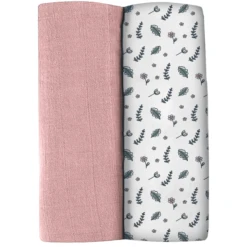 BEABA ® Set Van 2 Burp Doeken Mirage Altosa/Bloemenveld 120 X 120 Cm -MiniMoois beaba set van 2 burp doeken mirage altosa bloemenveld 120 x 120 cm a365387 3