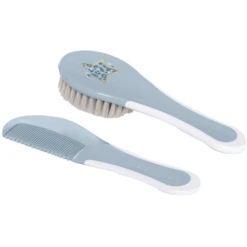 Bébé-jou ® Kam En Borstel Luipaard Blauw -MiniMoois bebe jou kam en borstel luipaard blauw a299321 2