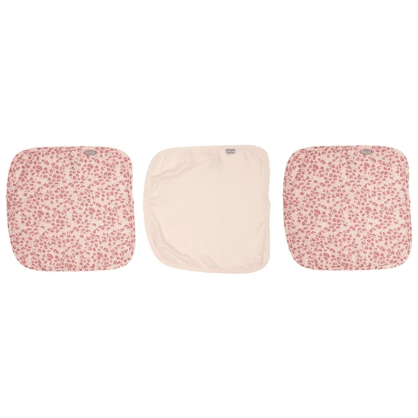 Bébé-jou Bébé Jou®-spuwdoeken 3-pack Leopard Pink 4 Bébé-jou Bébé Jou®-spuwdoeken 3-pack Leopard Pink - Afbeelding 2