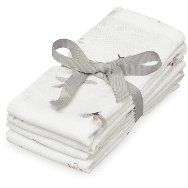 Cam Cam Copenhagen Flanellen Mousseline 4-pack Mix Wind Flower Crème 3 Cam Cam Copenhagen Flanellen Mousseline 4-pack Mix Wind Flower Crème