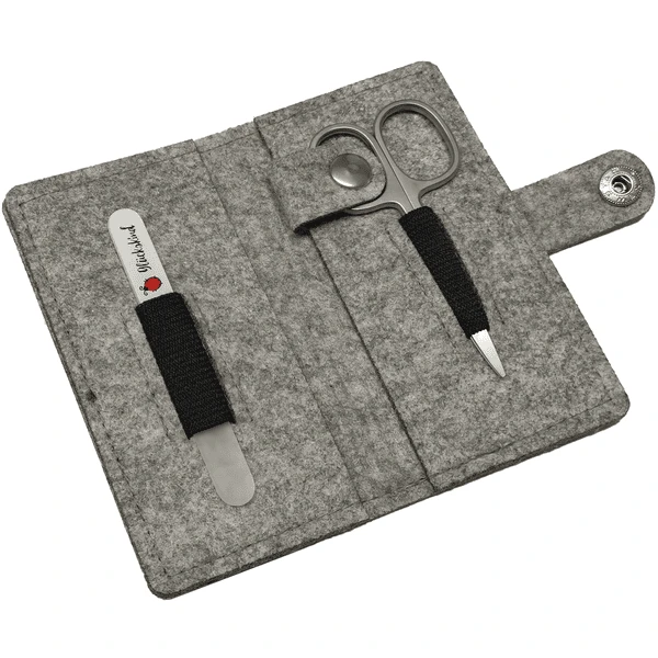 Canal® Manicure Set Met Vilten Etui In Babyrood 3 Canal® Manicure Set Met Vilten Etui In Babyrood