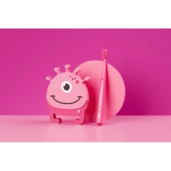 CURAPROX Kindertandenborstel CS Kids In Roze, 4-12 Jaar -MiniMoois curaprox kindertandenborstel cs kids in roze 4 12 jaar a317623 2