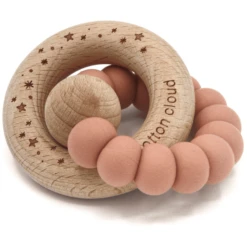 De Cotton Clou Silicone Bijtring Rond Blush