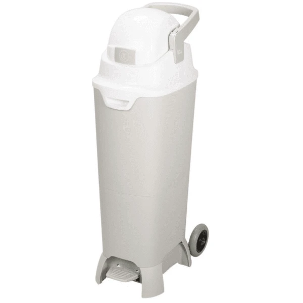 Diaper Champ Luieremmer ONE Maxi Handsfree Plus, Zilver/wit 3 Diaper Champ Luieremmer ONE Maxi Handsfree Plus, Zilver/wit