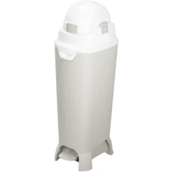 Diaper Champ Luieremmer ONE Maxi Handsfree, Zilver/wit -MiniMoois diaper champ luieremmer one maxi handsfree zilver wit a346865 3