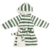 Done By Deer ™ Badjas Mousseline Stripes Groen -MiniMoois done by deer badjas mousseline stripes groen a395853