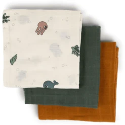 Done By Deer ™ Gaasluiers Zee Friends 3-pack -MiniMoois done by deer gaasluiers zee friends 3 pack a342091 3