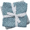 Done By Deer ™ Spit Towel 2-pack Happy Dots Blauw -MiniMoois done by deer spit towel 2 pack happy dots blauw a281215