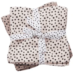Done By Deer ™ Spit Towel 2-pack Happy Dots Poeder -MiniMoois done by deer spit towel 2 pack happy dots poeder a281214 1