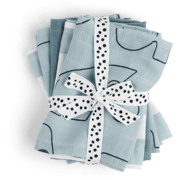 Done By Deer ™ Washandje 5-pack Hert Friends Blauw 5 Done By Deer ™ Washandje 5-pack Hert Friends Blauw - Afbeelding 3