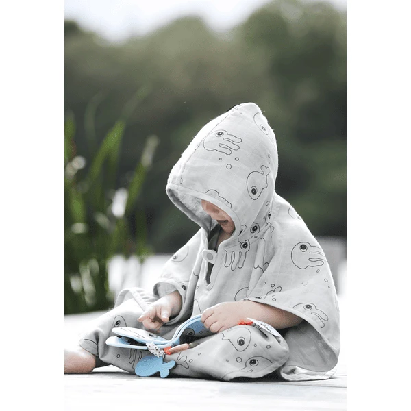 Done By Deer ™ Zwemmen Poncho Grijs 6 Done By Deer ™ Zwemmen Poncho Grijs - Afbeelding 4