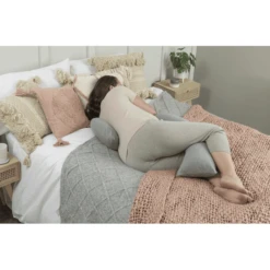 Dream Genii Zwangerschaps- En Borstvoedingskussen Grijs Marl -MiniMoois dream genii zwangerschaps en borstvoedingskussen grijs marl a368666 3