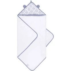 Emma & Noah Hooded Handdoek Ruitje Blauw 80 X 80 Cm 8 Emma & Noah Hooded Handdoek Ruitje Blauw 80 X 80 Cm -MiniMoois emma amp noah hooded handdoek ruitje blauw 80 x 80 cm a297455 2