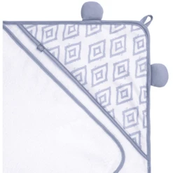 Emma & Noah Hooded Handdoek Ruitje Blauw 80 X 80 Cm 9 Emma & Noah Hooded Handdoek Ruitje Blauw 80 X 80 Cm -MiniMoois emma amp noah hooded handdoek ruitje blauw 80 x 80 cm a297455 3