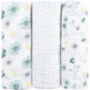 Emma & Noah Hydrofiele Doeken 3 Stuks Bloemen Mint 80 X 80 Cm -MiniMoois emma noah hydrofiele doeken 3 stuks bloemen mint 80 x 80 cm a275501