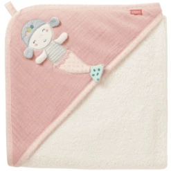 Fehn ® Hooded Mermaid Badhanddoek 80 X 80 Cm -MiniMoois fehn hooded mermaid badhanddoek 80 x 80 cm a379735 2