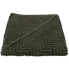 FILIBABBA Badhanddoek Met Capuchon Zigzag Dark Green