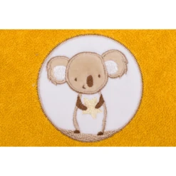 Fillikid Badcape Met Capuchon Koala Honing 75x75 Cm -MiniMoois fillikid badcape met capuchon koala honing 75x75 cm a375595 2
