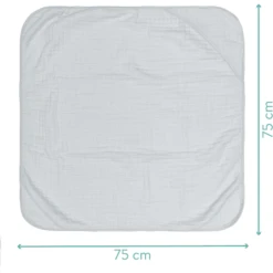 Fillikid Badcape Met Capuchon Lichtgrijs 75 X 75 Cm -MiniMoois fillikid badcape met capuchon lichtgrijs 75 x 75 cm a317452 4