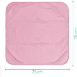 Fillikid Badlaken Met Capuchon Oud Roze 75 X 75 Cm -MiniMoois fillikid badlaken met capuchon oud roze 75 x 75 cm a317449 4